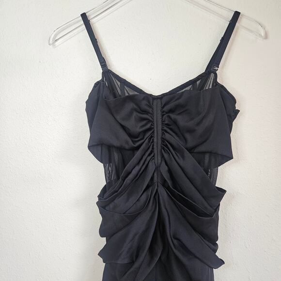 JONATHAN SIMKHAI Ruched‎ Strapless Jumpsuit Size 4 Black Minimalist Formal - Picture 14 of 16